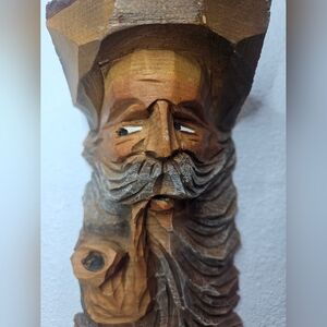 Mountain Man Hand Carved Folk Art
